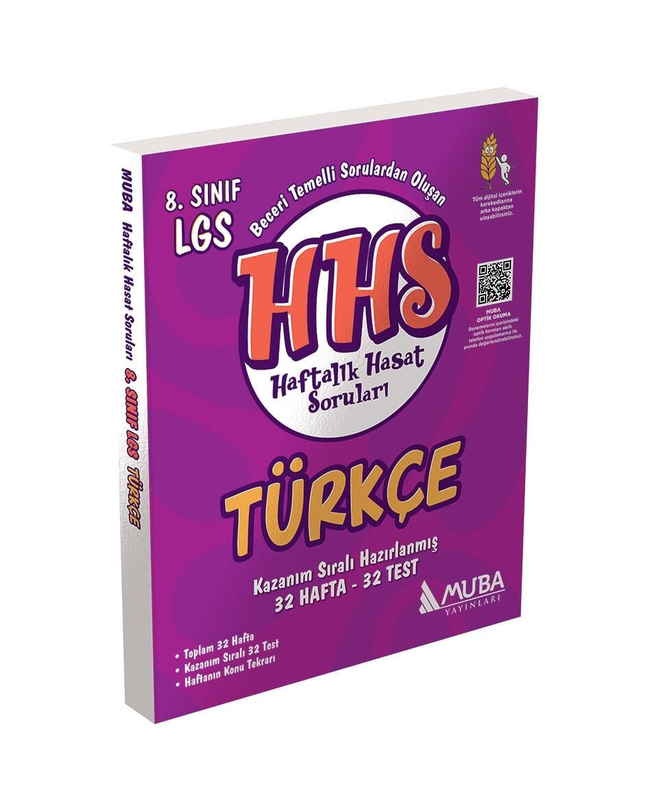 Muba 8.Sınıf Türkçe Haftalık Hasat Soruları (HHS)