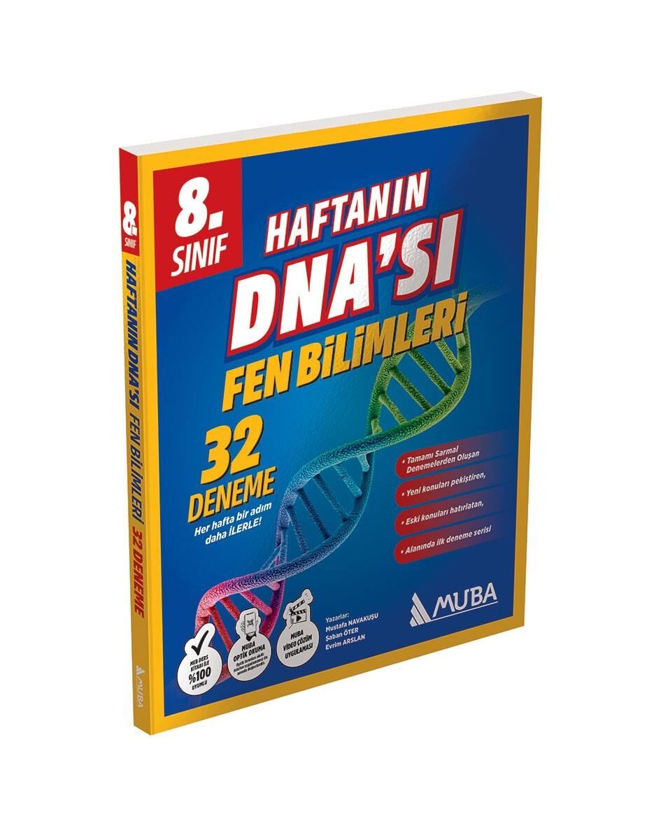 Muba 8.Sınıf Haftanın DNA ' SI 32 'Lİ Fen Bilimleri Deneme