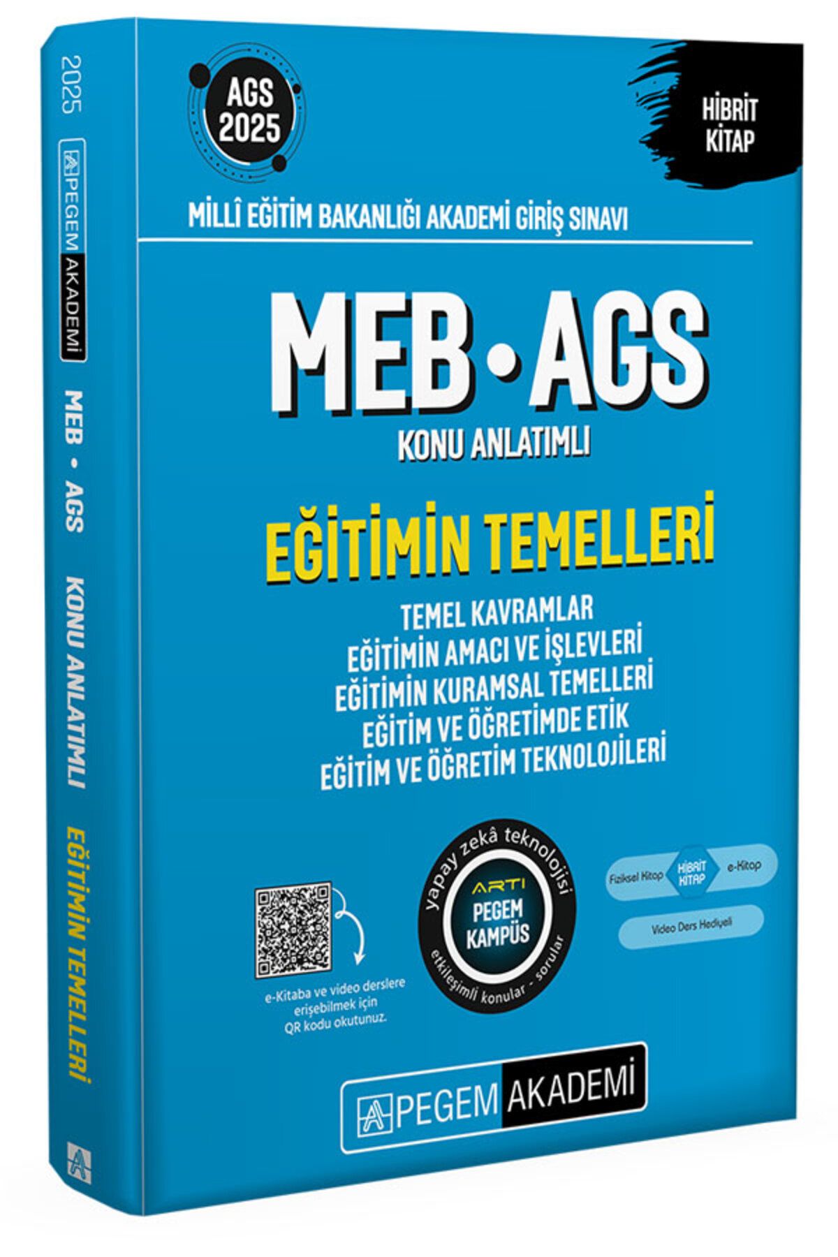 Pegem MEB-AGS Eğitimin Temelleri Konu Anlatımlı 2025