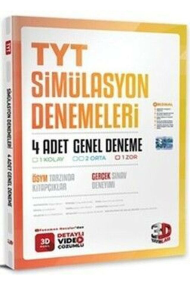 3D TYT 4 Lü Simülasyon Genel Deneme