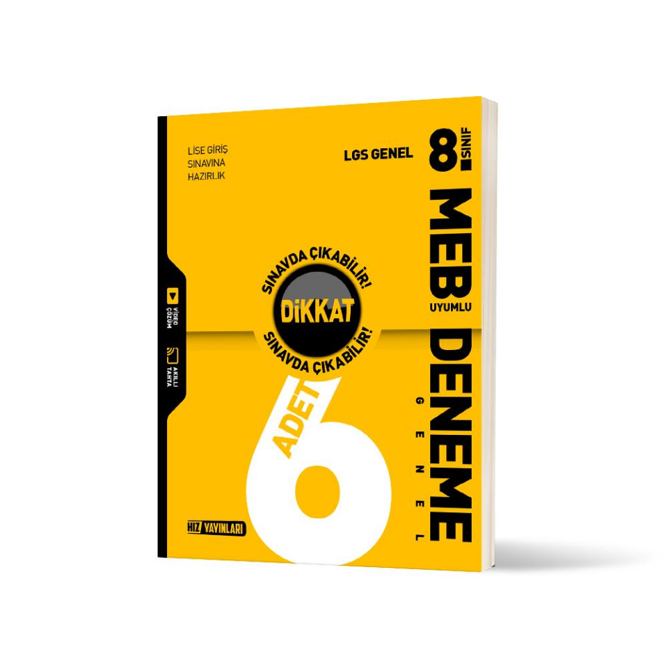Hız 8. Sınıf LGS Genel 6'lı Deneme