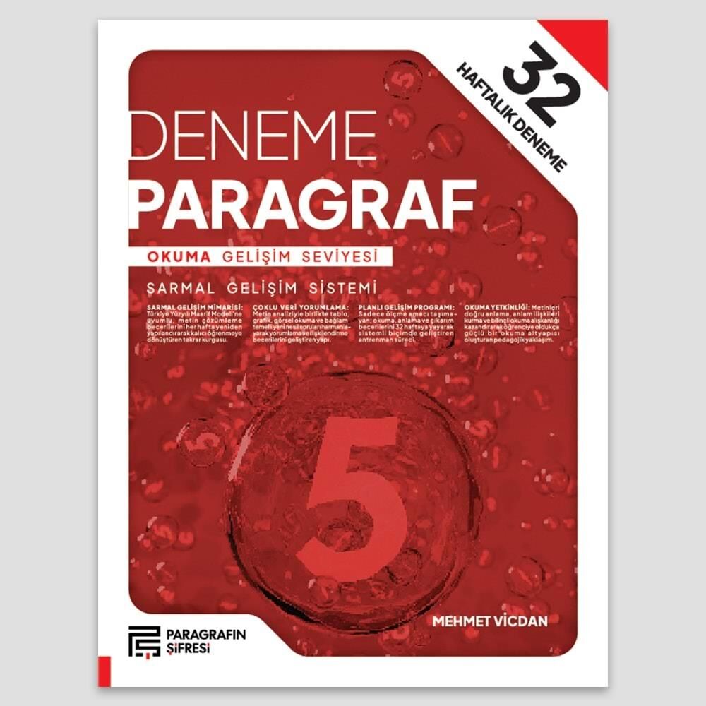 Paragrafın Şifresi 5. Sınıf 32 Hafta Paragraf Deneme