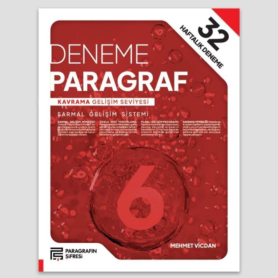 Paragrafın Şifresi 6. Sınıf 32 Hafta Paragraf Deneme