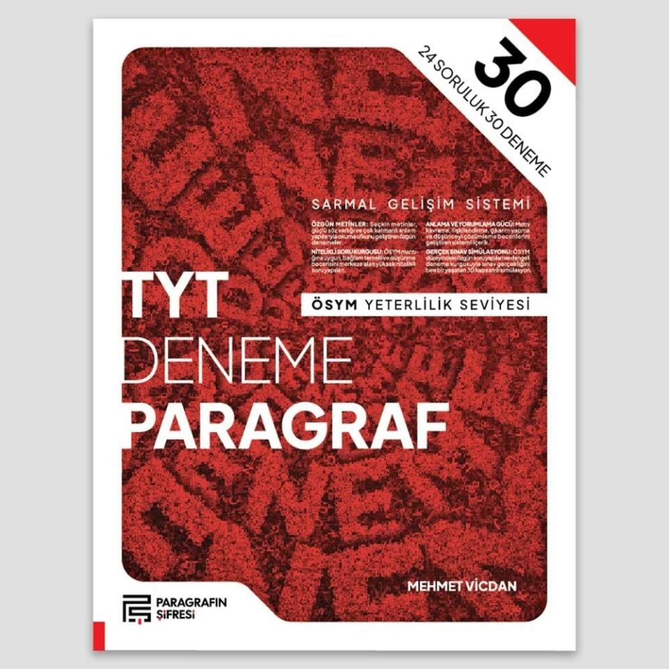 Paragrafın Şifresi Tyt Paragraf Denemeleri (30X30)