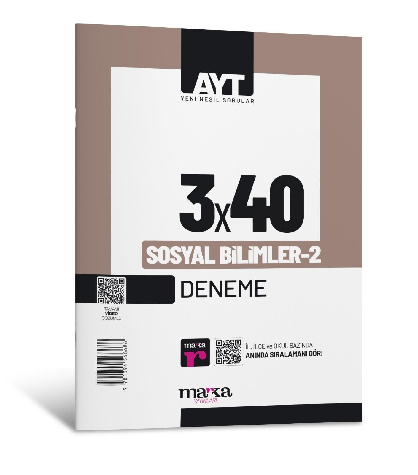 Marka AYT Sosyal Bilimler 2 3x40 Deneme