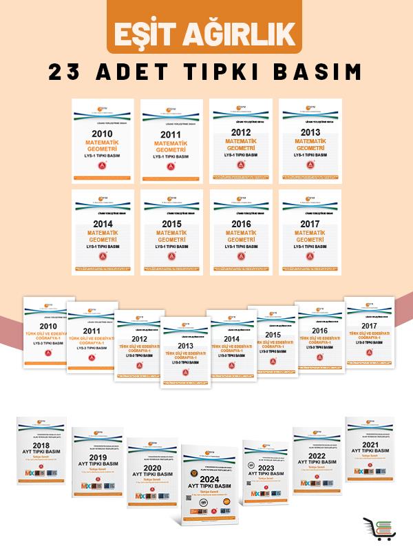 Eşit Ağırlık Tıpkı Basım Seti Çıkmış Sorular 2010-2024 Arası Toplam 23 Eser