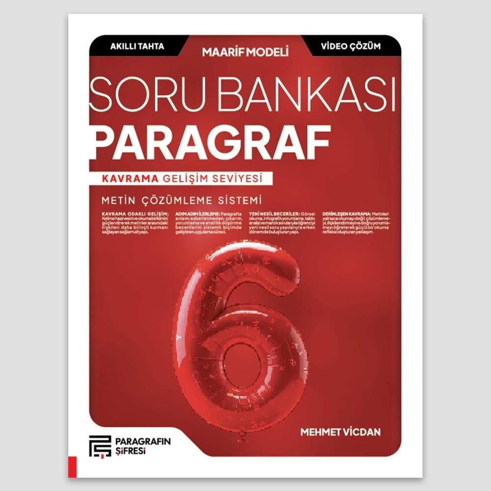 Paragrafın Şifresi 6. Sınıf Paragraf Soru Bankası