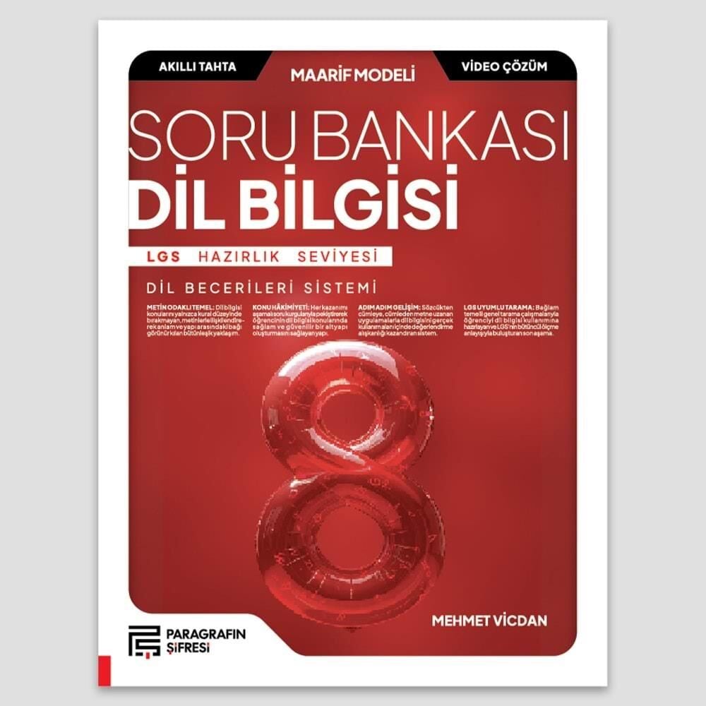 Paragrafın Şifresi 8. Sınıf Dil Bilgisi Soru Bankası