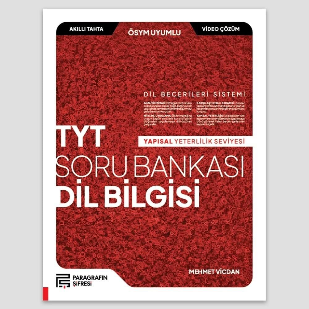 Paragrafın Şifresi Tyt Dil Bilgisi Soru Bankası