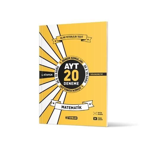 Hız AYT Matematik Deneme 4.Kitap 20 Li İlk Dönem