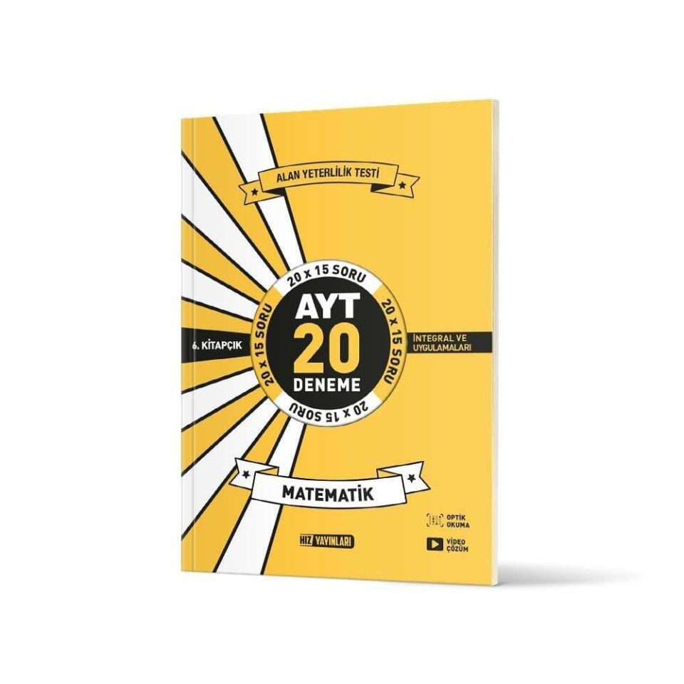 Hız AYT Matematik Deneme 6.Kitap 20 Li İkinci Dönem