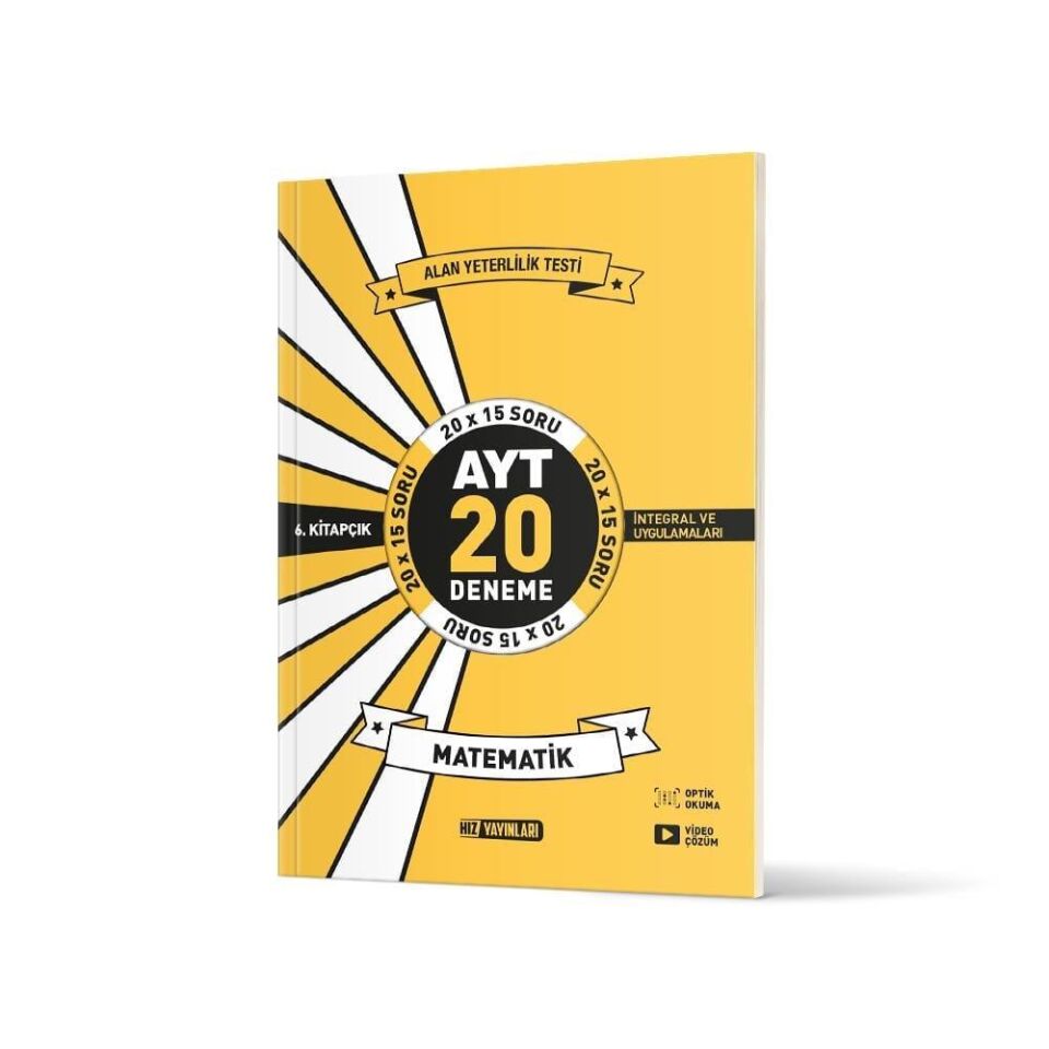 Hız AYT Matematik Deneme 6.Kitap 20 Li İkinci Dönem