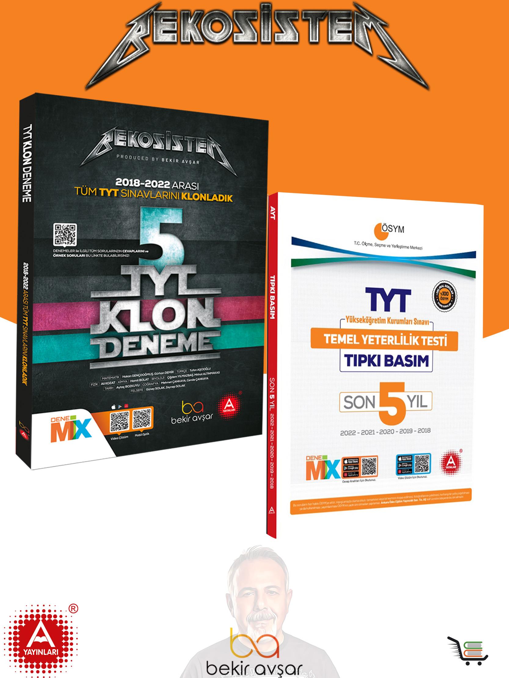 BekoSistem TYT 5li Klon Deneme ve A Yayınları Son 5 Yıl TYT Çıkmış Sorular