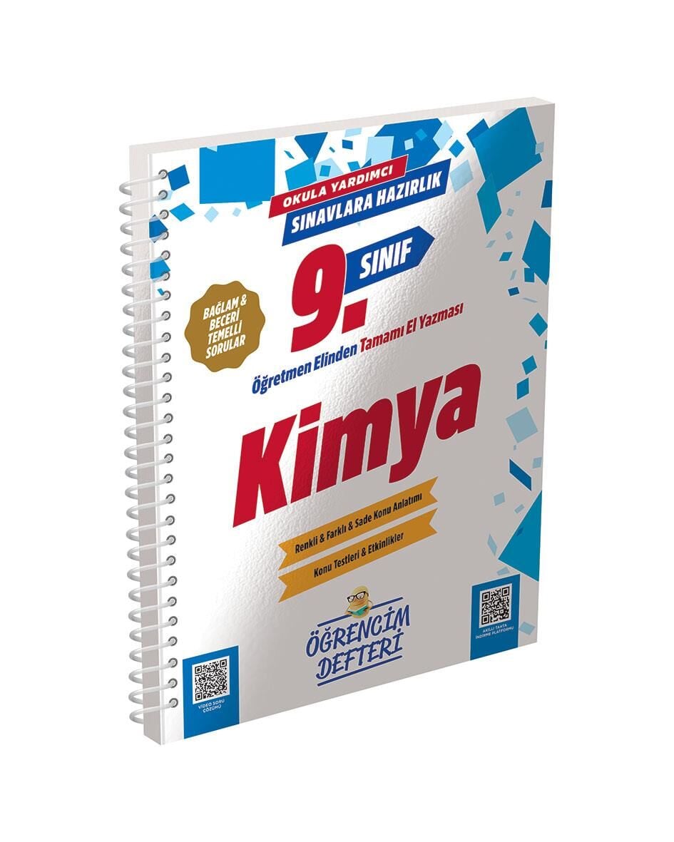 Murat 9. Sınıf Kimya Öğrencim Defteri