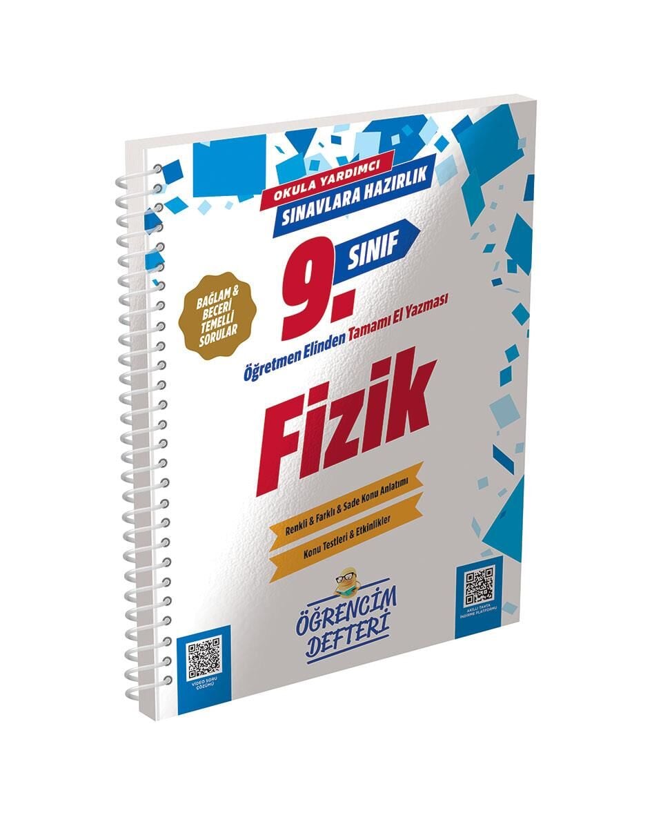 Murat 9. Sınıf Fizik Öğrencim Defteri