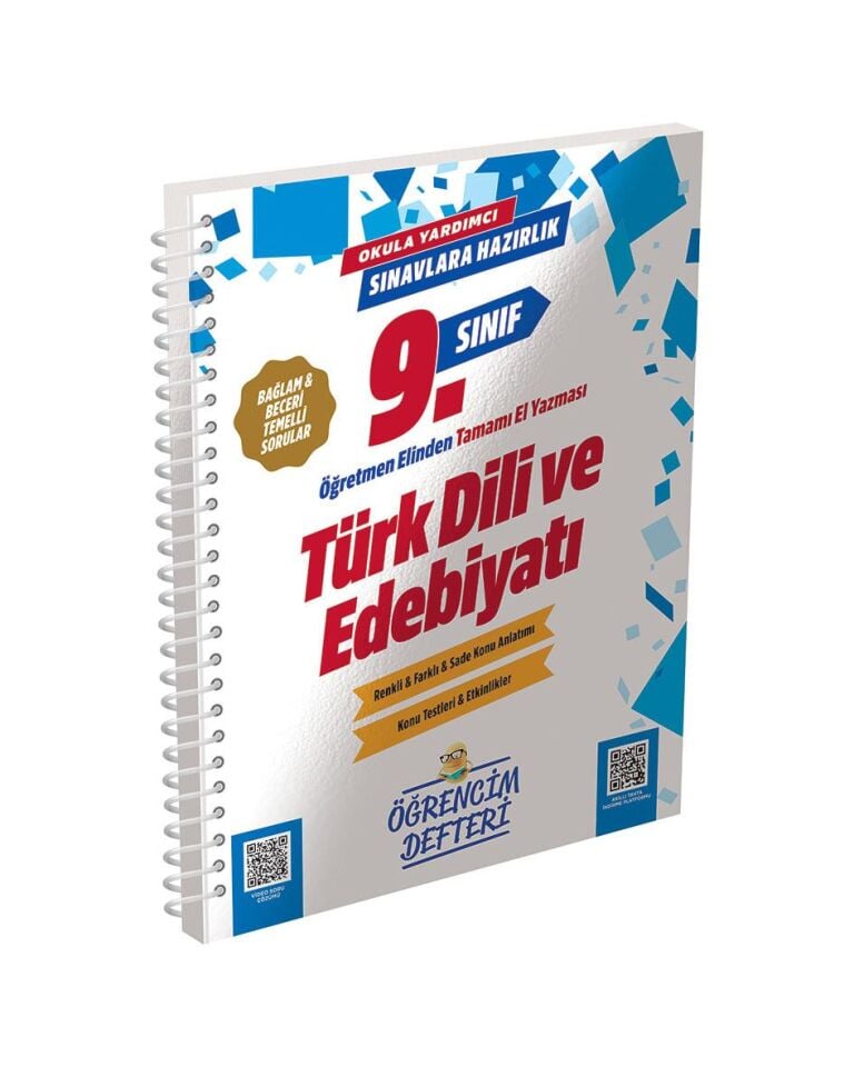 Murat 9. Sınıf Türk Dili Edebiyatı Öğrencim Defteri