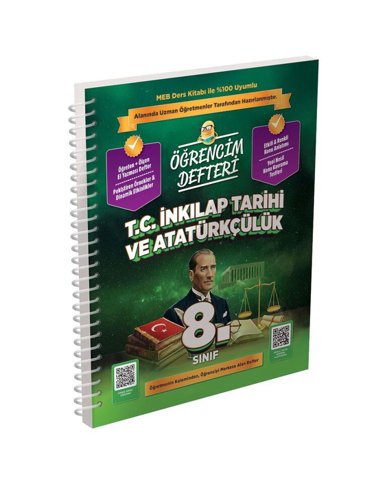 Murat 8. Sınıf T. C.  İnkılap T.  Öğrencim Defteri