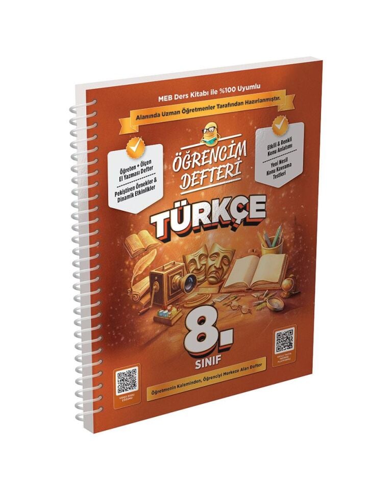 Murat 8. Sınıf Türkçe Öğrencim Defteri