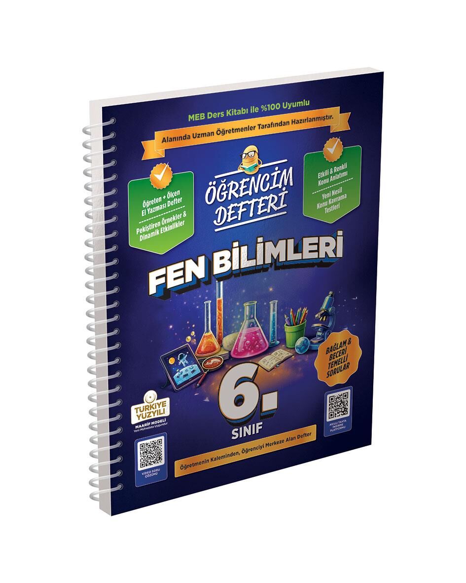 Murat 6. Sınıf Fen Bilimleri Öğrencim Defteri