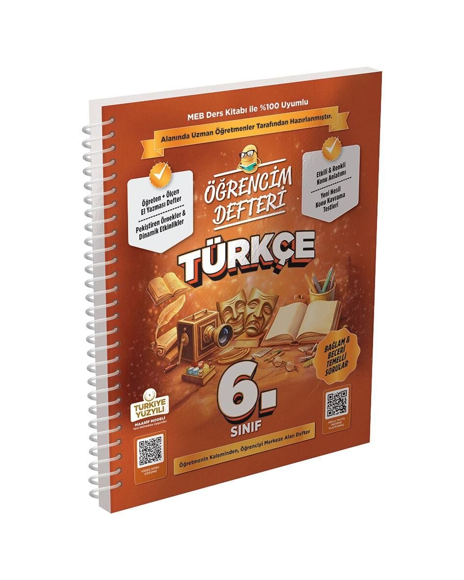 Murat 6. Sınıf Türkçe Öğrencim Defteri