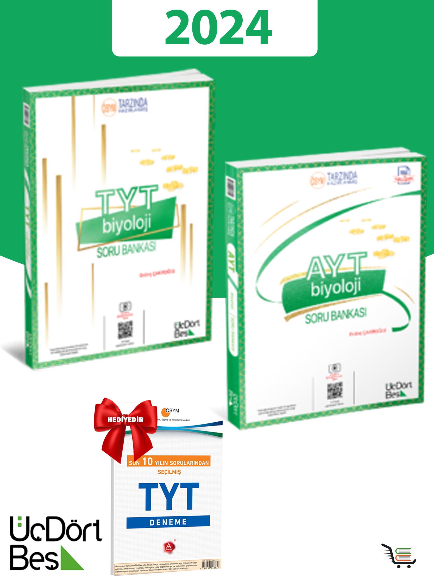 345 AYT-TYT Biyoloji 2024 Model Soru Bankası Seti Hediyeli!