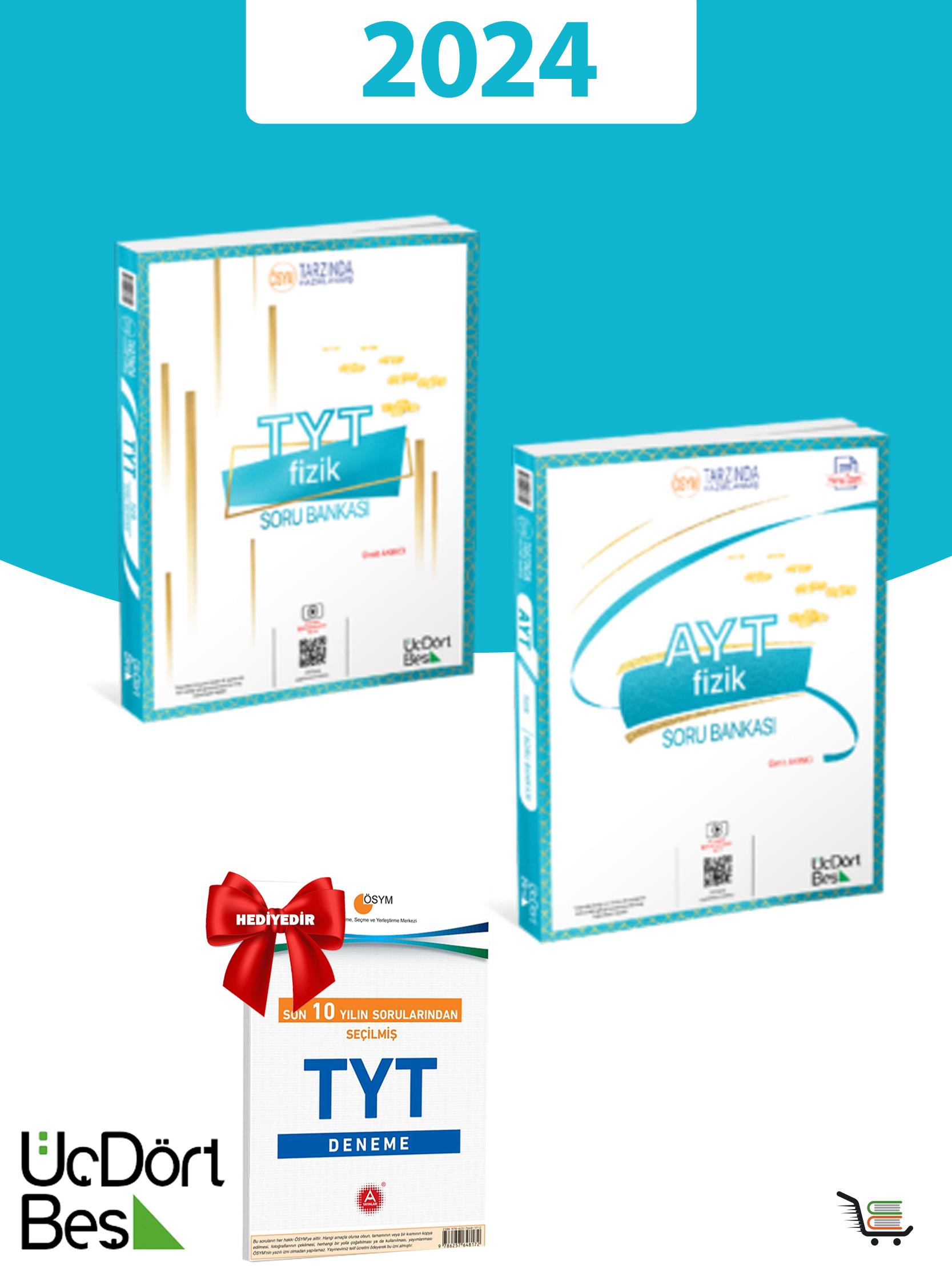 345 AYT-TYT Fizik 2024 Model Soru Bankası Seti Hediyeli