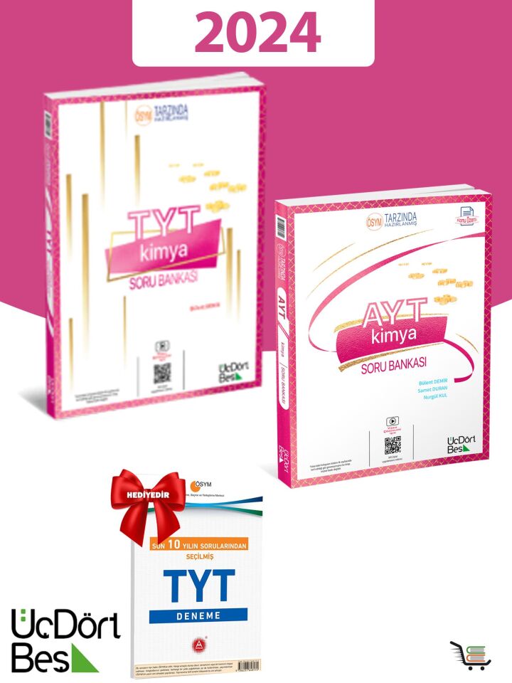 345 AYT-TYT Kimya 2024 Model Soru Bankası Seti Hediyeli!