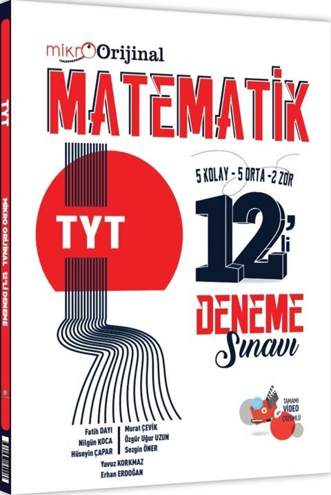 Mikro Orijinal Tyt Matematik Deneme 12 Li