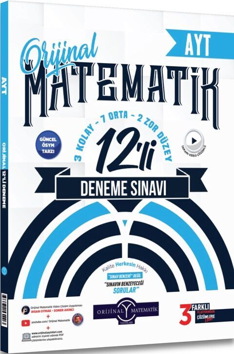 Orijinal Ayt Matematik Deneme 12 Li