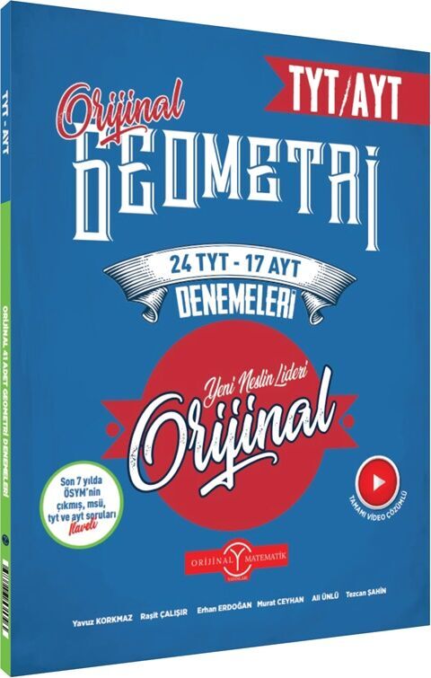Orijinal Geometri 24 Tyt-17 Ayt Deneme