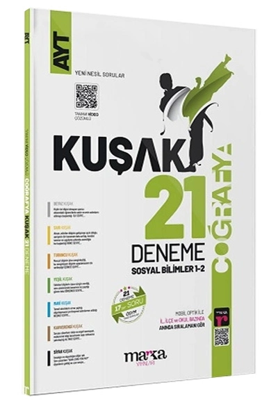 Marka AYT Coğrafya Kolaydan Zora 21 Kuşak Deneme Tamamı Video Çözümlü