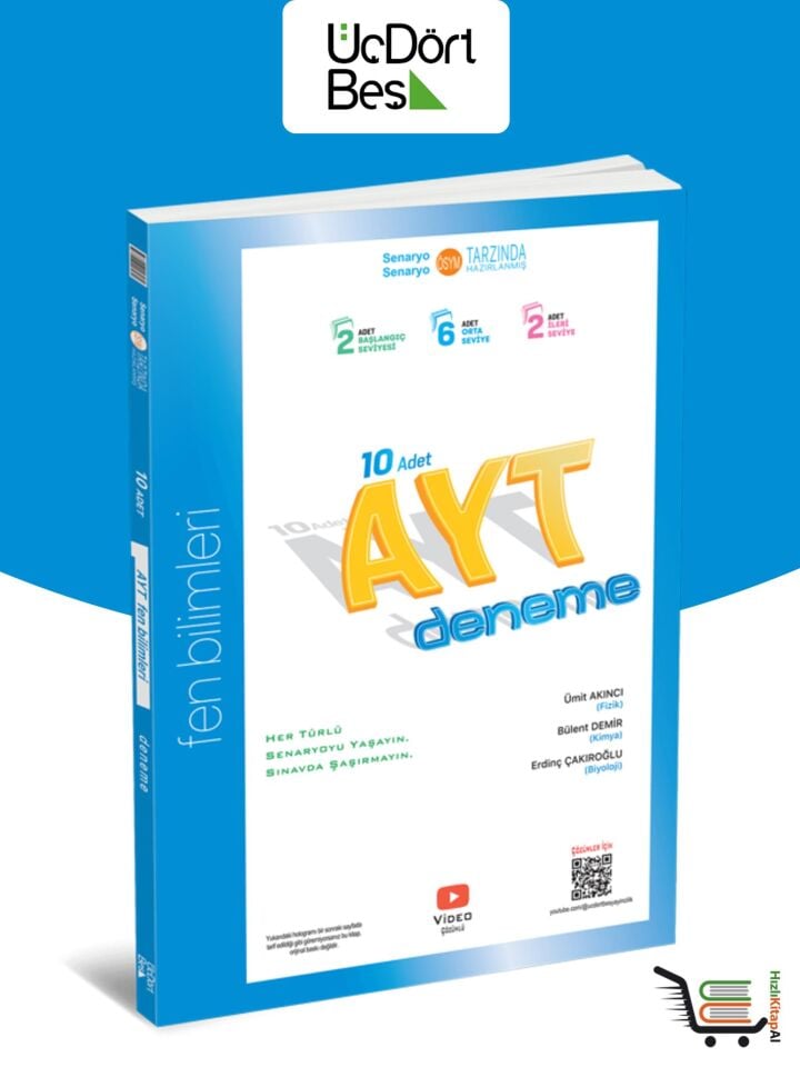 345-AYT Fen Bilimleri 10'lu Deneme (Güncel Model)