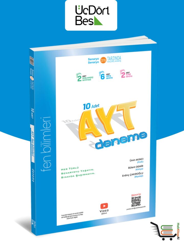 345-AYT Fen Bilimleri 10'lu Deneme (Güncel Model)