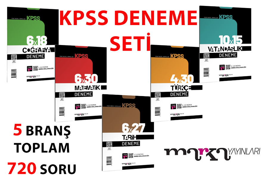 Marka Yayınları KPSS Full Denene Seti 5 Branş
