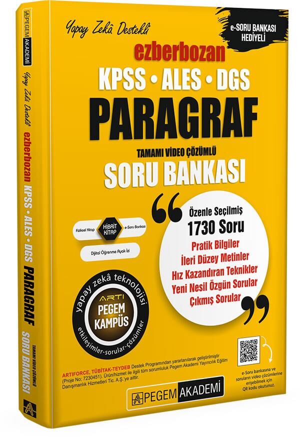 Pegem Ezberbozan Paragraf Soru Bankası
