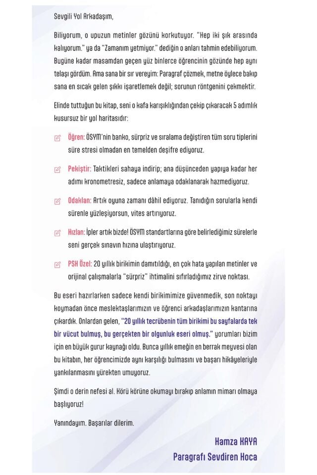Paragrafı Sevdiren Hoca İle Paragraf TYT-AYT-MSÜ-KPSS-ALES