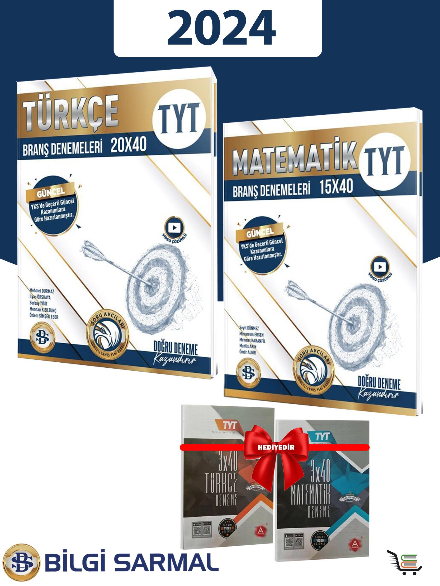 2024 Model TYT Türkçe ve Matematik Deneme Seti Çıkmış Sorular Denemesi Hediyeli
