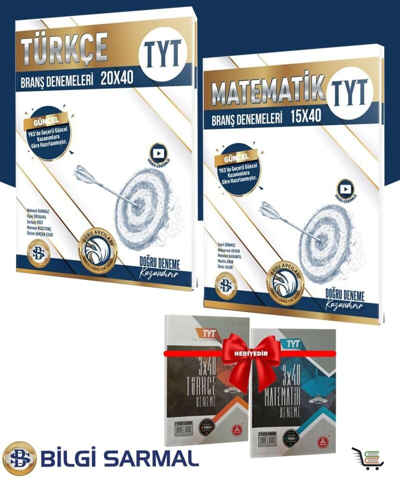 Bilgi Sarmal TYT Türkçe ve Matematik Deneme Seti + Çıkmış Sorular Hediyeli