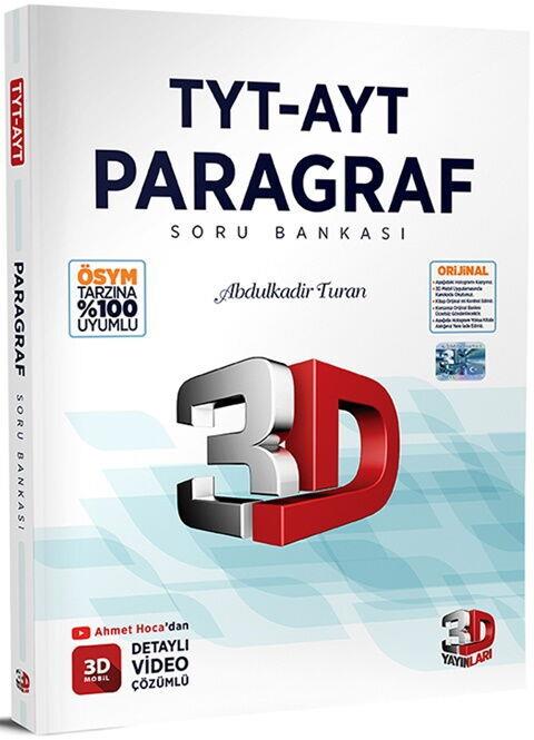 3D TYT-AYT Paragraf Soru Bankası