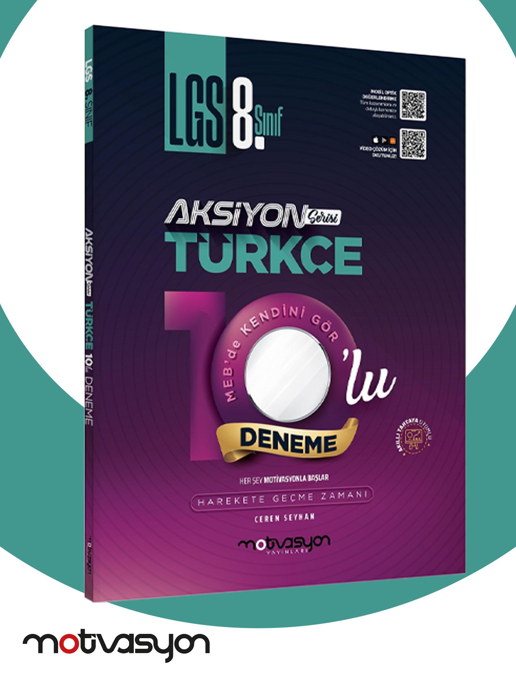 LGS 8. Sınıf Aksiyon Türkçe 10'lu Genel Deneme