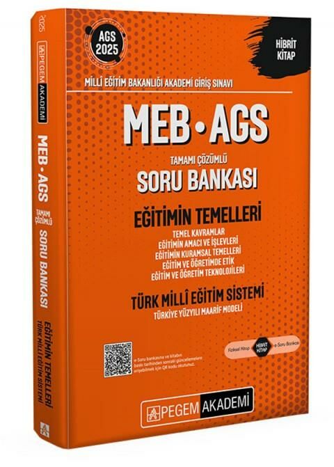 Pegem MEB-AGS Eğitimin Temelleri Soru Bankası