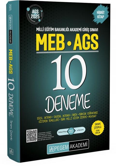 Pegem MEB-AGS 10'lu Deneme Tamamı Çözümlü