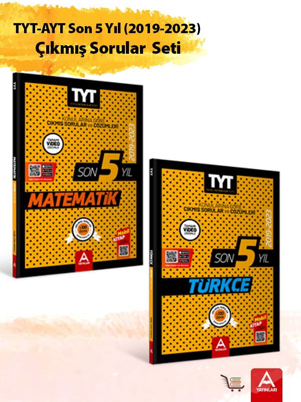 TYT Türkçe-Matematik Son 5 Yıl Çıkmış Sorular Seti Ders-Ders ve Konu-Konu Sırlanmış 2020-2024