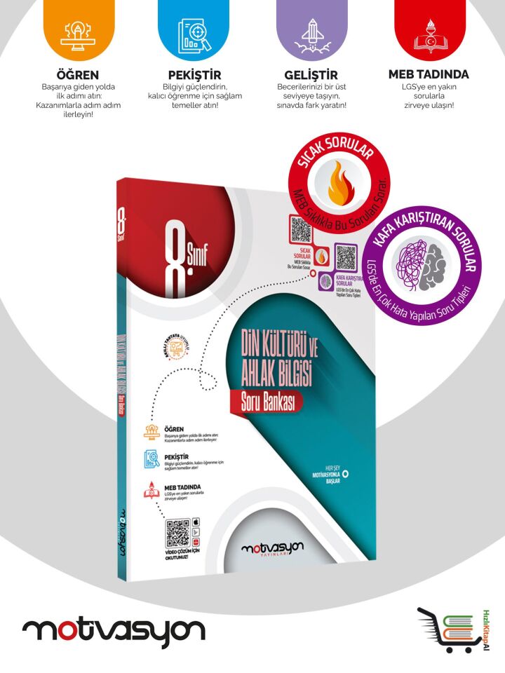 Motivasyon 8. Sınıf Din Kültürü ve Ahlak Bilgisi Soru Bankası