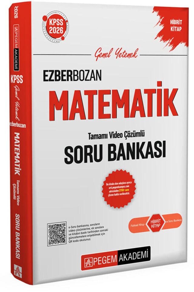 Pegem Matematik Ezberbozan Soru Bankası 2026 KPSS