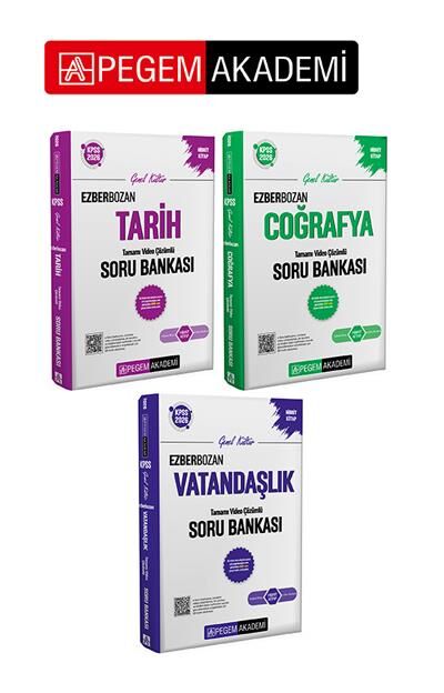 2026 KPSS Vatandaşlık-Tarih-Coğrafya Ezberbozan Soru Bankası Seti