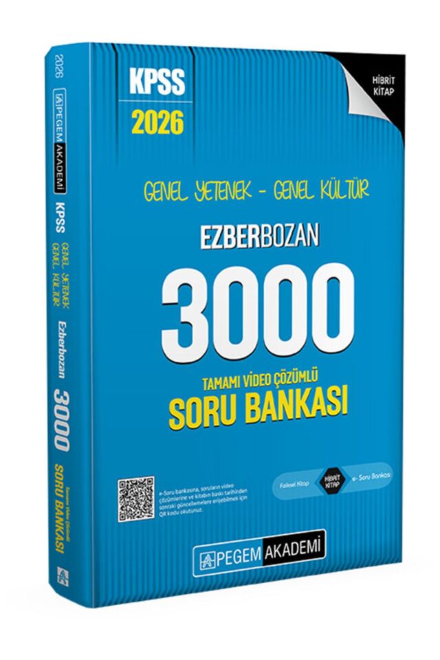 Pegem 3000 Soru Bankası Ezberbozan GK-GY