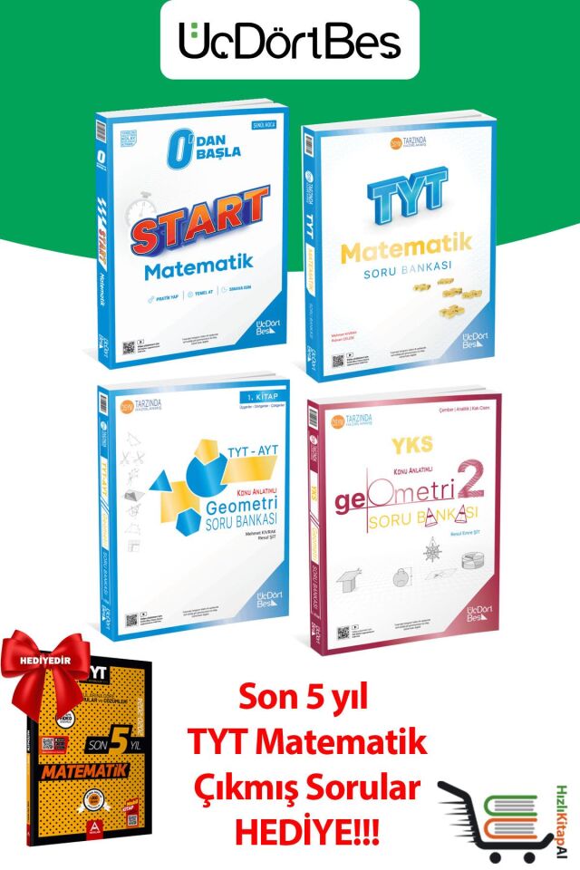 HEDİYELİ Matemetik ve Geometri Seti toplam 5 kaynak