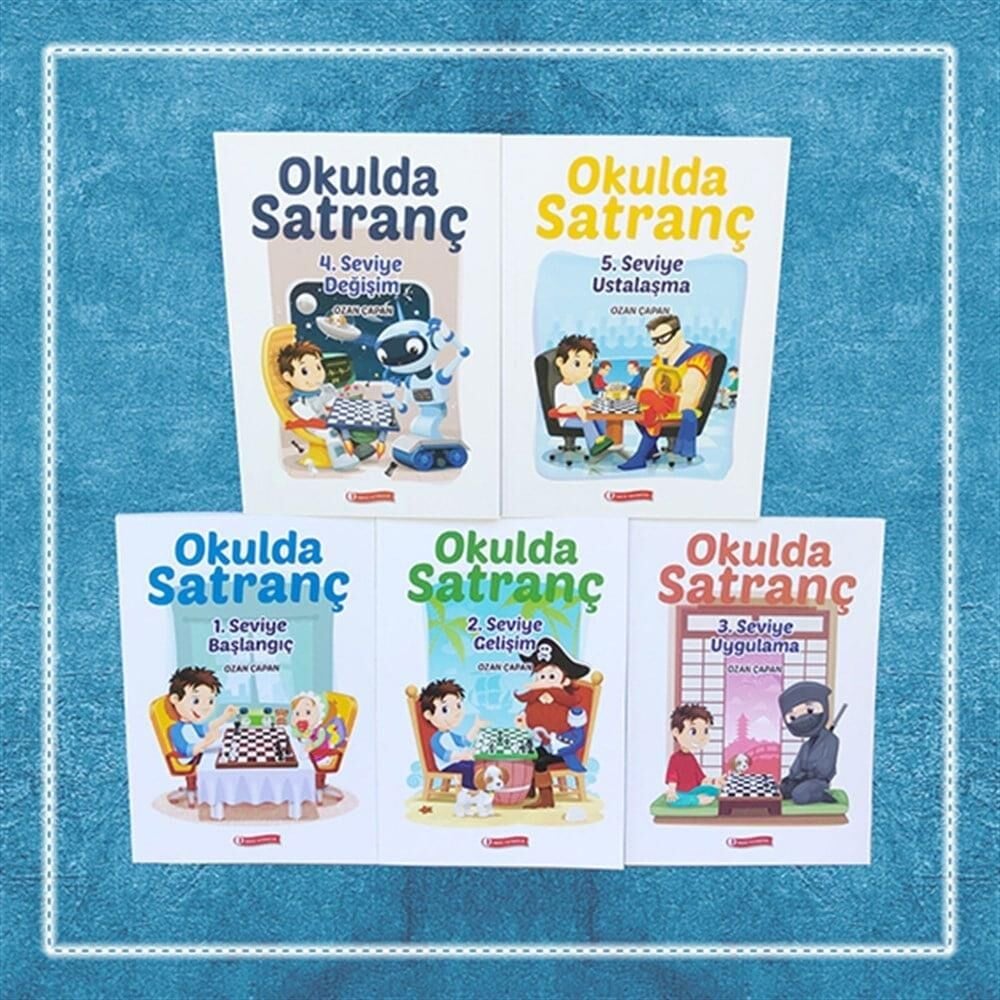 Okulda Satranç Seti 5 Kitap