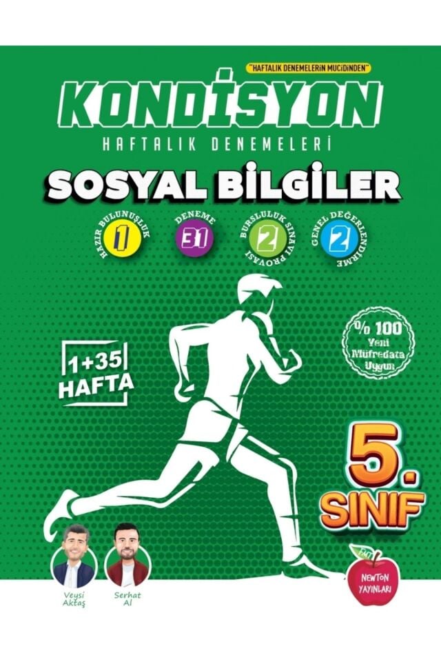 Newton 5. Sınıf Kondisyon Sosyal Bilgiler Haftalık Kazanım Denemeleri 37 Hafta